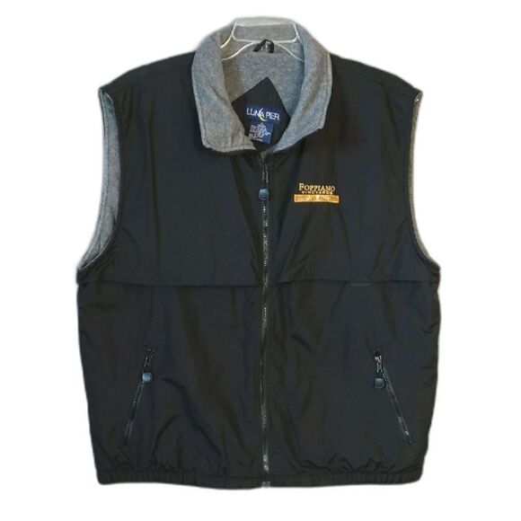 Luna Pier Foppiano Vineyards Black Zipper Vest Mens XL - Picture 1 of 3